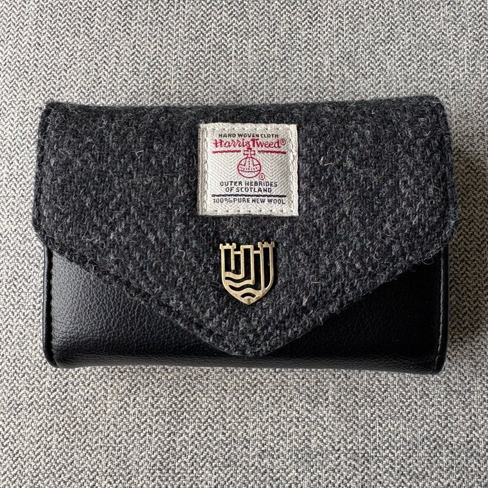 Islander UK Harris Tweed Black Wallet